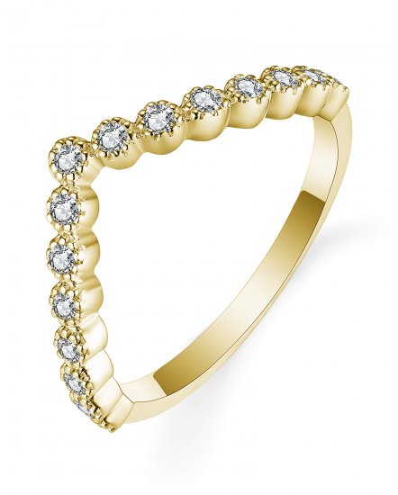CURVED V SHAPE DIAMOND BAND (TR5467)