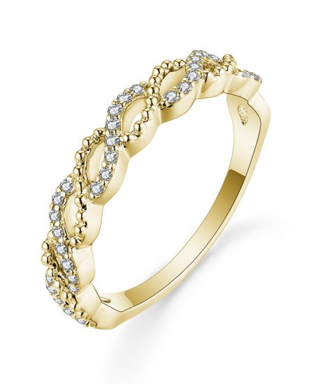 CRISS CROSS STYLE DIAMOND BAND (TR5476)