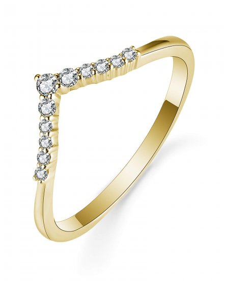CURVED V SHAPE DIAMOND BAND (TR5501)