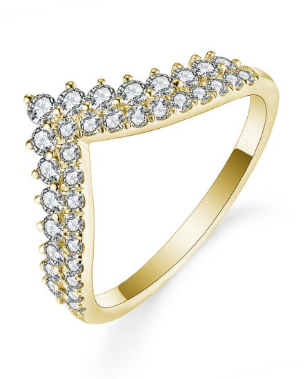 CURVED V SHAPE DIAMOND BAND (TR5518)