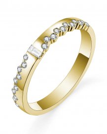 BAGUETTE DIAMOND BAND (TR5523)