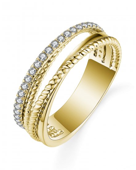 CRISS CROSS STYLE DIAMOND BAND (TR5528)