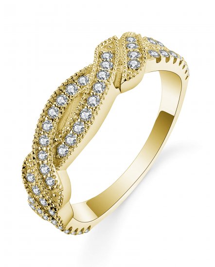 CRISS CROSS STYLE DIAMOND BAND (TR5533)