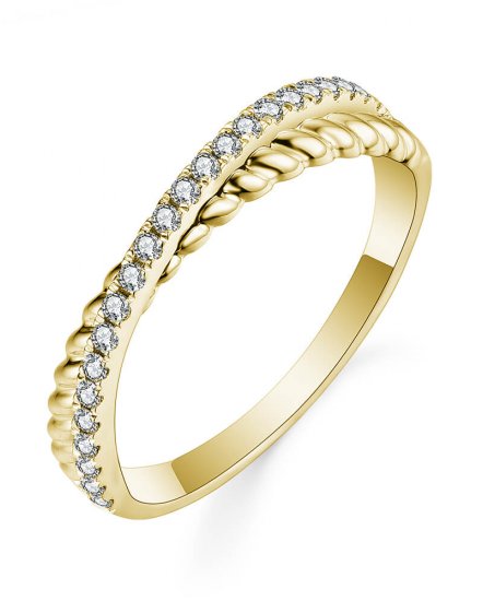 CRISS CROSS STYLE DIAMOND BAND (TR5535)