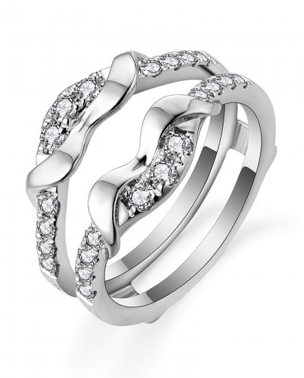 CURVED STYLE ENHANCER DIAMOND RING (TR5548)