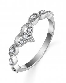 LEAF STYLE CURVED DIAMOND BAND (TR5568)
