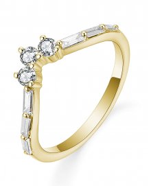 BAGUETTE DIAMOND CURVED BAND (TR5588)