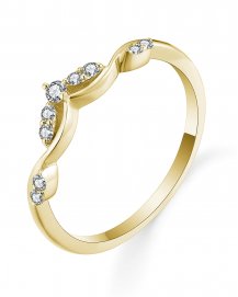 CURVED STYLE DIAMOND WEDDING BAND (TR5607)