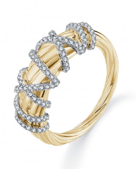 CRISS CROSS STYLE DIAMOND RING (TR5608)