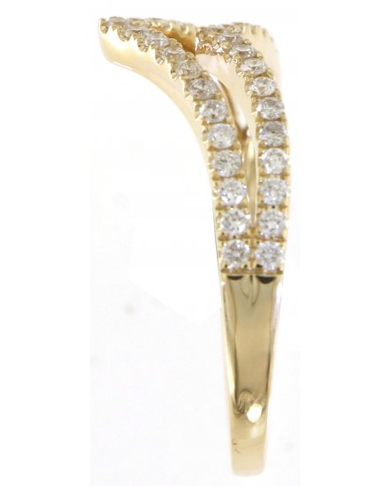 CURVED V SHAPE DIAMOND BAND (TR5613)