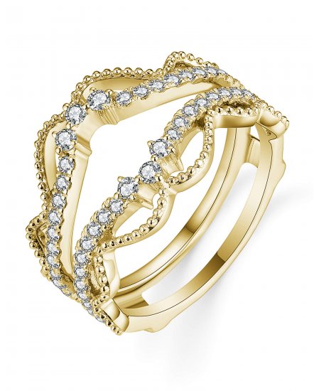 CURVED STYLE ENHANCER DIAMOND RING (TR5617)
