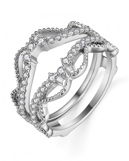 CURVED STYLE ENHANCER DIAMOND RING (TR5617)