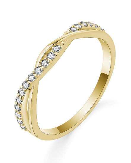 CRISS CROSS STYLE DIAMOND BAND (TR5618)