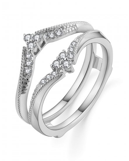 CURVED STYLE ENHANCER DIAMOND RING (TR5626)