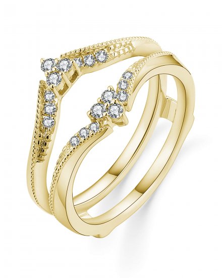 CURVED STYLE ENHANCER DIAMOND RING (TR5626)