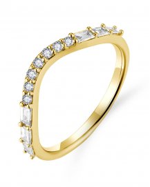 BAGUETTE DIAMOND CURVED BAND (TR5680)