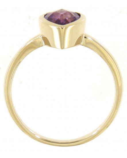 PEAR AMETHYST DIAMOND RING (TR5707)