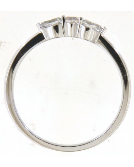 THREE STONE PEAR DIAMOND RING (TR5709)