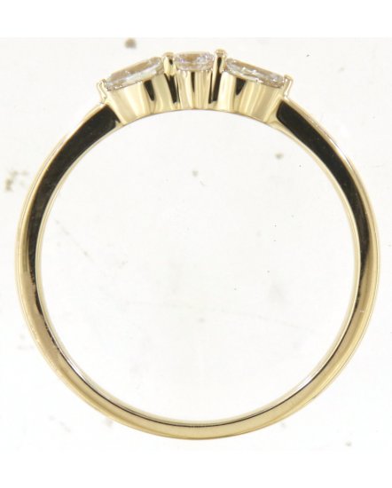 THREE STONE PEAR DIAMOND RING (TR5709)