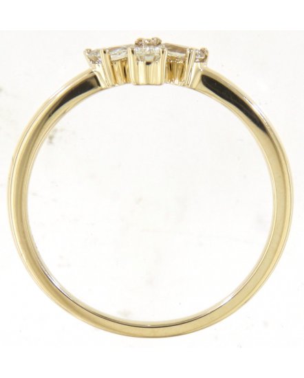 THREE STONE PEAR DIAMOND RING (TR5712)