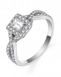 BAGUETTE DIAMOND ENGAGEMENT RING (TR5721)