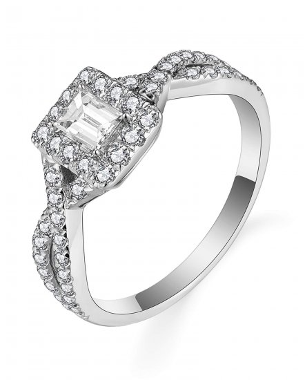 BAGUETTE DIAMOND ENGAGEMENT RING (TR5721)