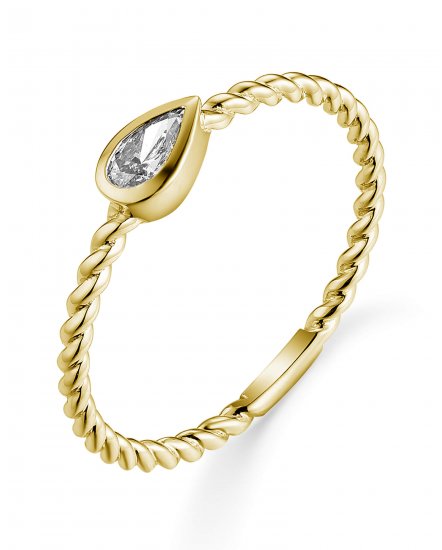 PEAR SOLITAIRE DIAMOND RING (TR5724)