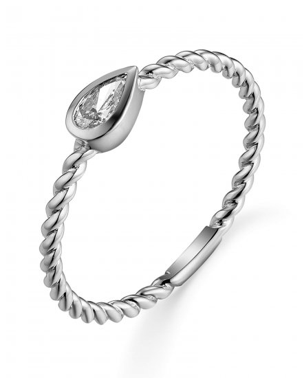 PEAR SOLITAIRE DIAMOND RING (TR5724)