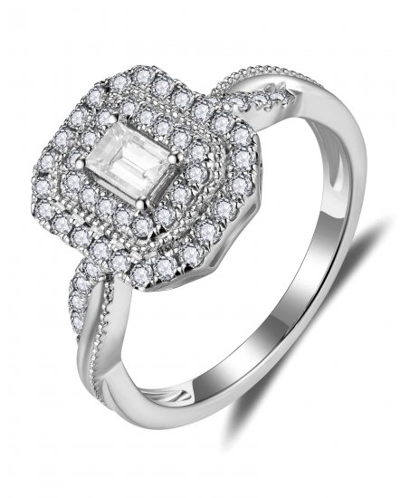 BAGUETTE DIAMOND ENGAGEMENT RING (TR5725)