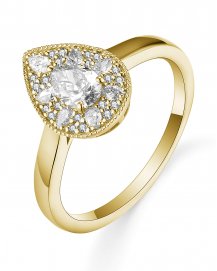 PEAR DIAMOND ENGAGEMENT RING (TR5728)