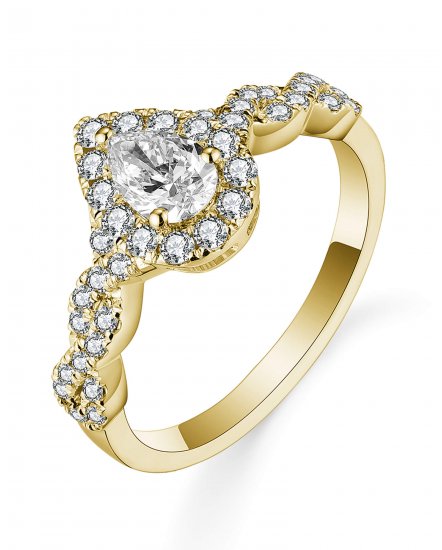 PEAR DIAMOND ENGAGEMENT RING (TR5730)