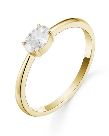 OVAL SOLITAIRE DIAMOND RING (TR5736)