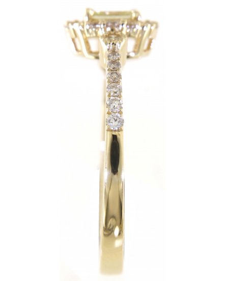 PRINCESS CUT DIAMOND ENGAGEMENT RING (TR5738)