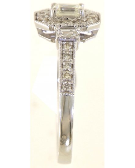 EMERALD CUT DIAMOND ENGAGEMENT RING (TR5741)