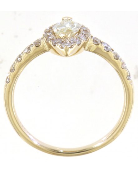 MULTI TONE MARQUISE DIAMOND ENGAGEMENT RING (TR5744)