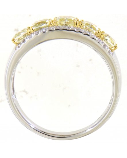 MULTI TONE CUSHION DIAMOND BAND (TR5748)