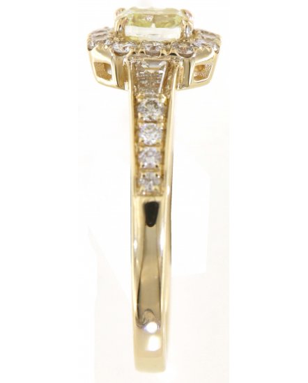 MULTI TONE CUSHION DIAMOND ENGAGEMENT RING (TR5752)