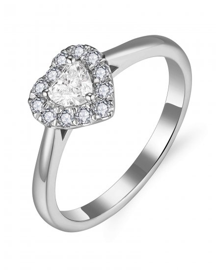 HEART SHAPE DIAMOND ENGAGEMENT RING (TR5754)