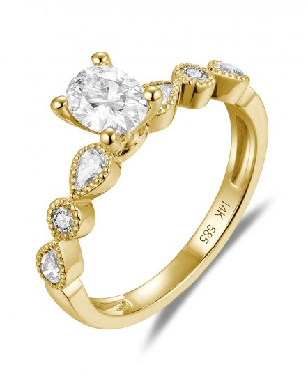 OVAL DIAMOND ENGAGEMENT RING (TR5758)