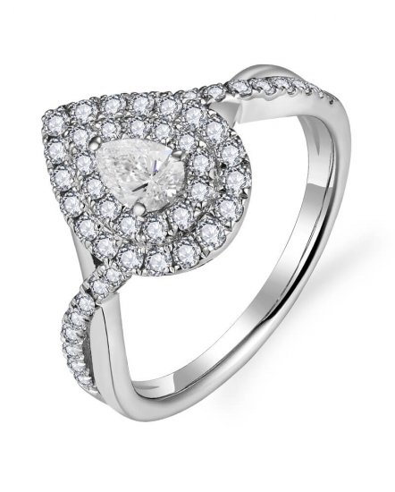 PEAR DIAMOND ENGAGEMENT RING (TR5764)