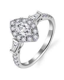 MARQUISE DIAMOND ENGAGEMENT RING (TR5765)