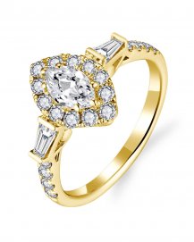 MARQUISE DIAMOND ENGAGEMENT RING (TR5765)