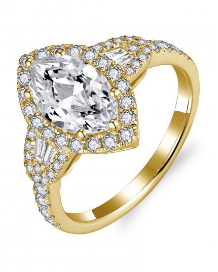 MARQUISE DIAMOND ENGAGEMENT RING (TR5767)