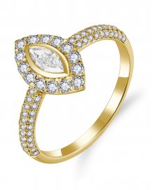 MARQUISE DIAMOND ENGAGEMENT RING (TR5768)