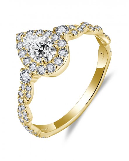 PEAR DIAMOND ENGAGEMENT RING (TR5770)