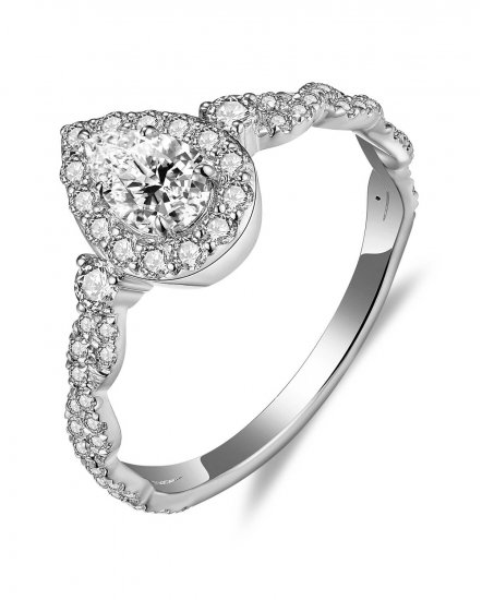 PEAR DIAMOND ENGAGEMENT RING (TR5770)