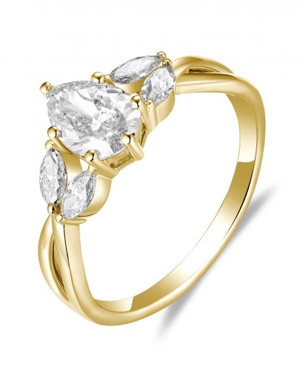 PEAR DIAMOND ENGAGEMENT RING (TR5773)