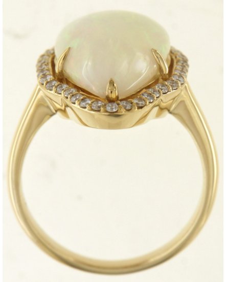 PEAR OPAL DIAMOND RING (TR5781)