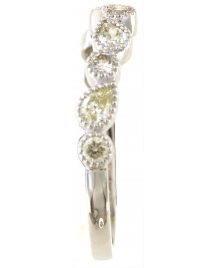 CURVED STYLE PEAR DIAMOND BAND (TR5802)