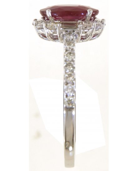OVAL RUBY DIAMOND RING (TR5812)